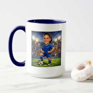 Caneca Foto Personalizada de Futebol/Futebol Americano co