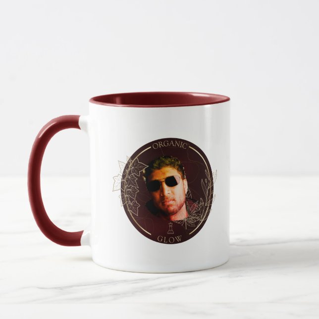 Caneca Foto Personalizada de Luxo - Mármore Dourado Borgo (Esquerda)