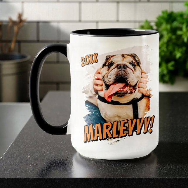 Caneca Foto personalizada de Pet personalizada do Modern  (Criador carregado)
