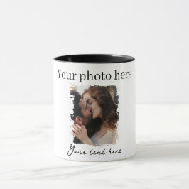 Caneca Foto personalizada do Casal gráfico