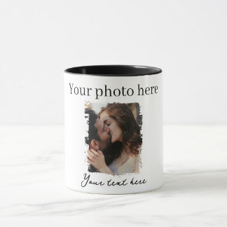 Caneca Foto personalizada do Casal gráfico