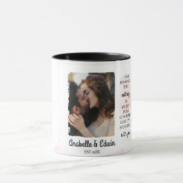 Caneca Foto personalizada do Casal gráfico