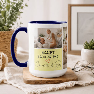 Caneca Foto Personalizada do Melhor Pai do Mundo Dia do