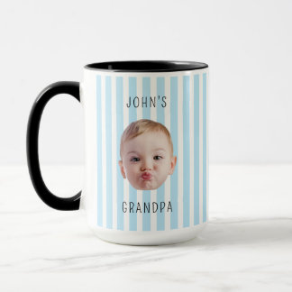 Caneca Foto Personalizada do Rosto do Bebê Faixa Imagem d