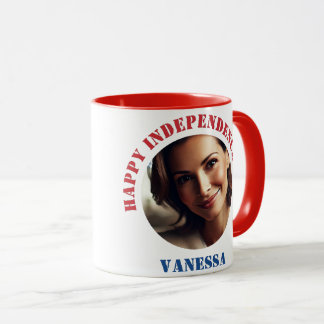 Caneca Foto personalizada e nome 4 da Mug de julho