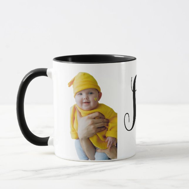 Caneca Foto personalizada e nome Coffee Mug (Esquerda)