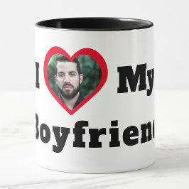 Caneca Foto Personalizada Eu Amo Meu Namorado