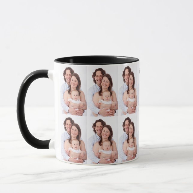 Caneca Foto Personalizada Família Moderna (Esquerda)