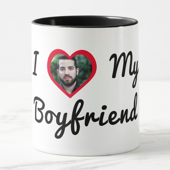 Caneca Foto personalizada I Love My Namorado (Criador carregado)