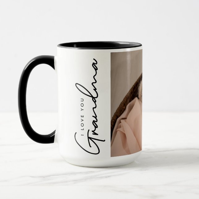 Caneca Foto personalizada que te amo vovó de bebê (Esquerda)