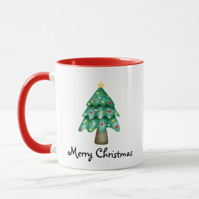 Caneca Foto Pessoal Natal Feliz  (Esquerda)