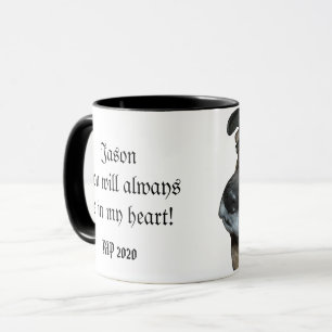 Caneca Foto Pet Personalizada Para Lembrar O Cão RIP Do S