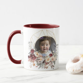 Caneca Foto Romântica Floral