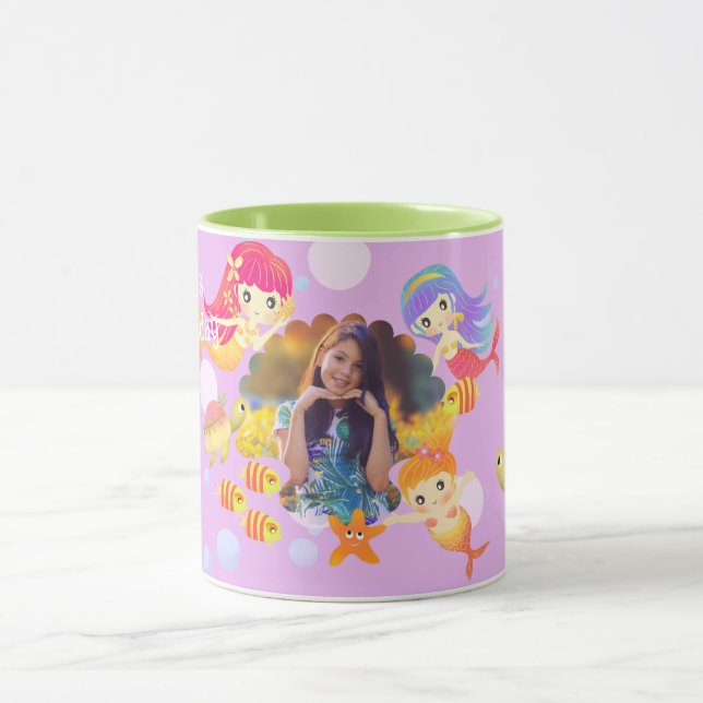 Caneca Foto rosa Sereia (Centro)