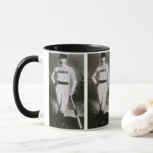 Caneca Foto Vintage, jogador de beisebol de Chicago Sport