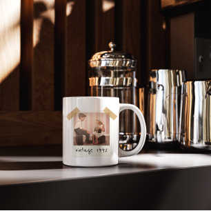 Caneca Foto Vintage Personalizada E Ano De Aniversário Pe