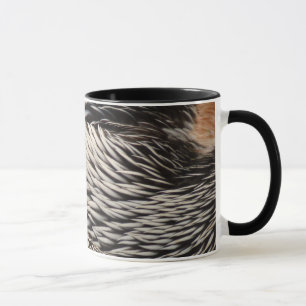 Caneca Fotografia Abstrata da Natureza de Penas de Pelica