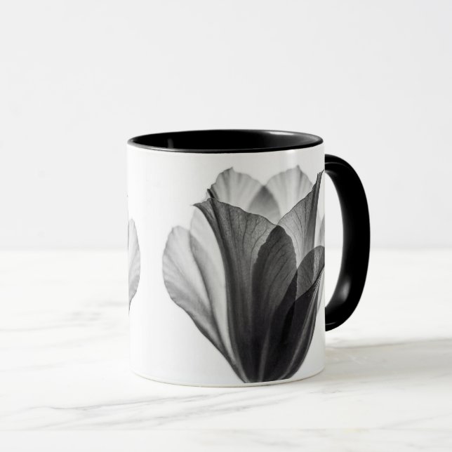 Caneca Fotografia artística botânica monocromática (Frente Esquerda)
