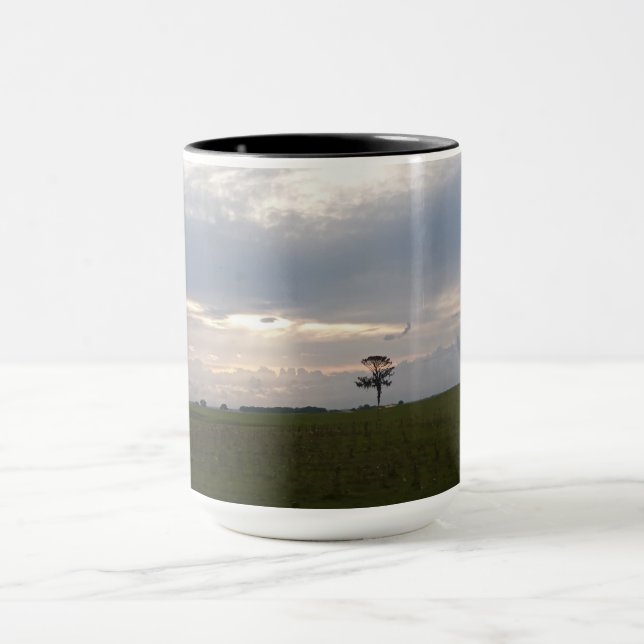 Caneca Fotografia da Natureza do Sol da Flórida em um pin (Centro)