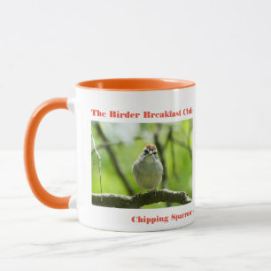 Caneca Fotografia da Natureza Pardal Ticotico Observador