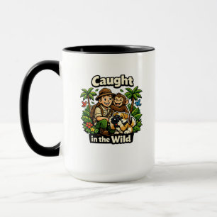 Caneca Fotografia de Cachorro com o Dono na Natureza - An
