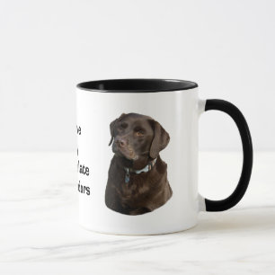 Caneca Fotografia de cão Labrador Chocolate