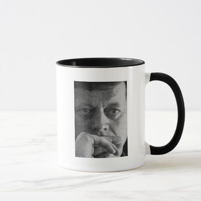 Caneca Fotografia de John F. Kennedy (Direita)