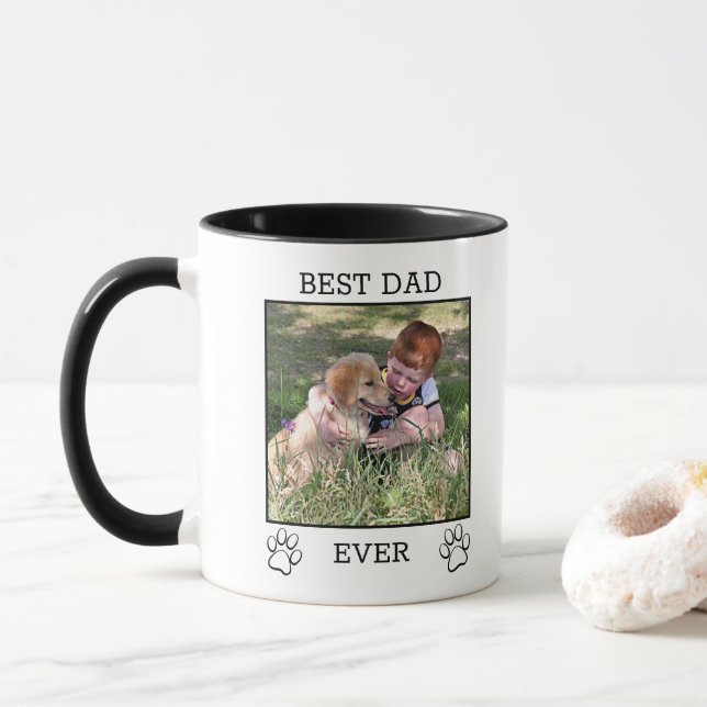 Caneca Fotografia Divertida e Fofa do Melhor Pai ou Mãe (Com Donut)
