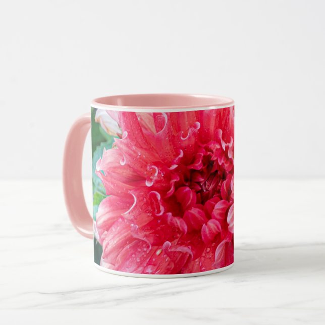 Caneca Fotografia Rosa Dahlia, Beleza Canadiana (Frente Esquerda)