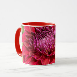 Caneca Fotografia Rosa Dahlia, Flor Canadiano