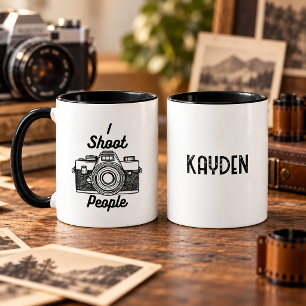 Caneca Fotógrafo de Pessoas Câmera Vintage