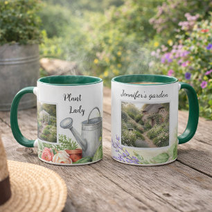 Caneca Fotos do jardim pessoal da senhora das plantas jar