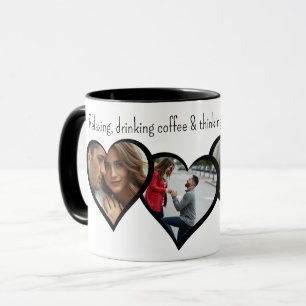 Caneca Fotos e Memórias do Coração Imagens da Família