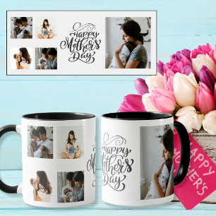 Caneca Fotos personalizadas do Dia de as mães 5 feliz