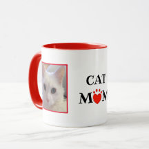 Fotos Personalizadas do Dia de as mães Cat Mãe