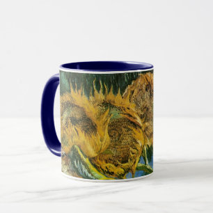 Caneca Four Cut Sunflower por Vincent van Gogh