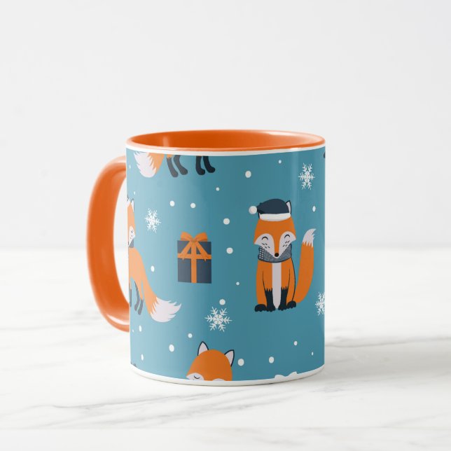 Caneca Fox Combo Mug Natal, 325 ml (Frente Esquerda)
