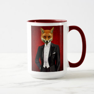 Caneca Fox Em Fato De Noite, Retrato