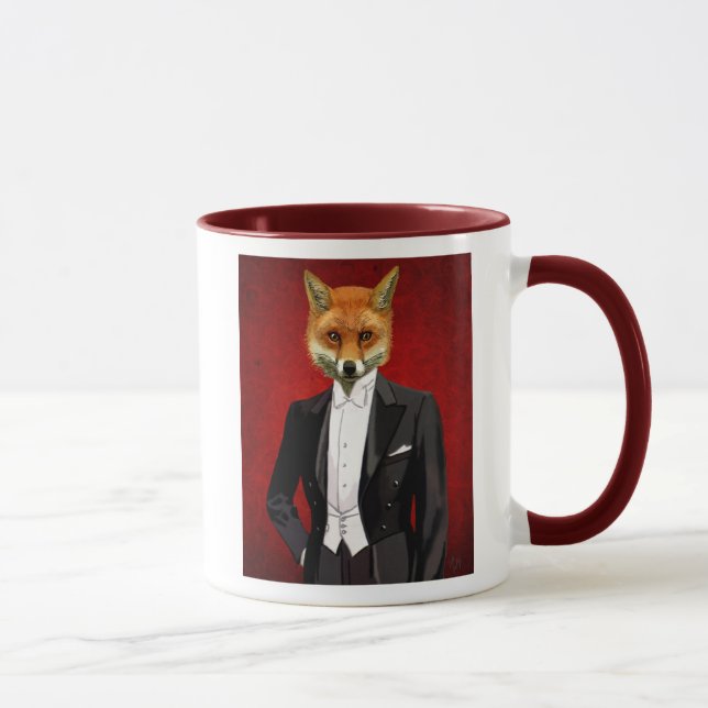 Caneca Fox Em Fato De Noite, Retrato (Direita)
