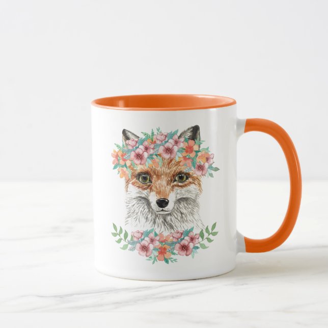Caneca Fox floral (Direita)