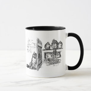 Caneca Fox que Eavesdropping em galinhas