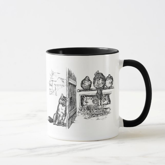 Caneca Fox que Eavesdropping em galinhas (Direita)