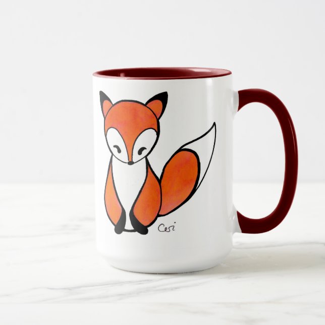 Caneca Foxy pequena bonito (Direita)