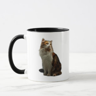 Caneca Fractal do gato de chita