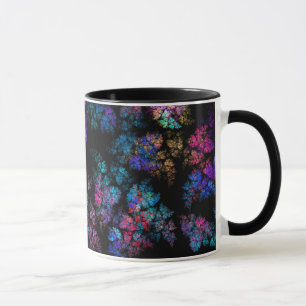 Caneca Fractal leaves