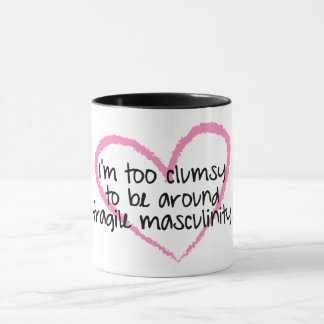 Caneca frágil da masculinidade