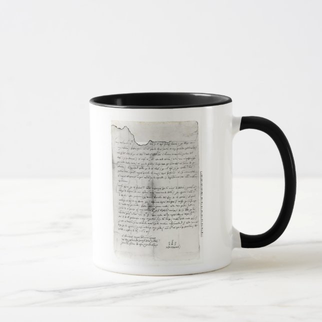 Caneca Fragmento da letra escrito por Christopher (Direita)