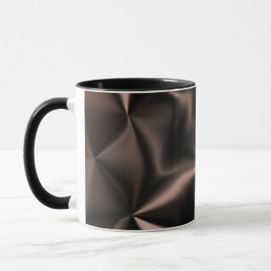 Caneca Fragmento de Bronze Abstrato Padrão Misto