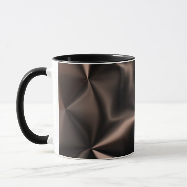 Caneca Fragmento de Bronze Abstrato Padrão Misto (Esquerda)