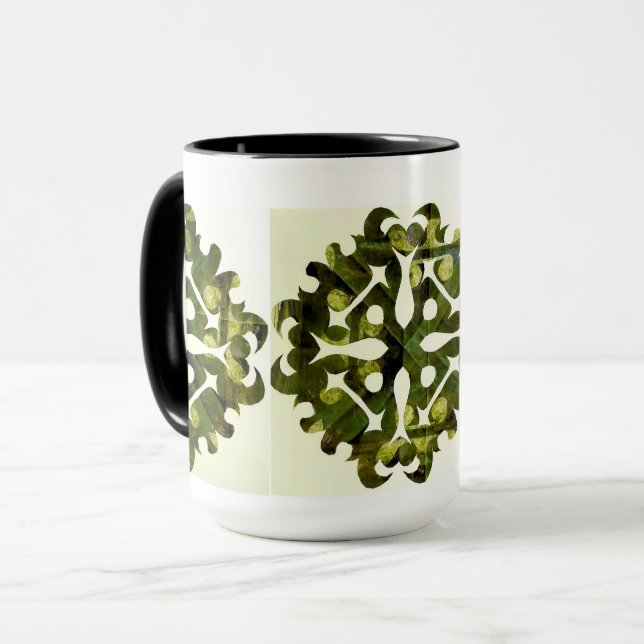 Caneca Fragmento Solar abstrato Geométrico (Frente Esquerda)